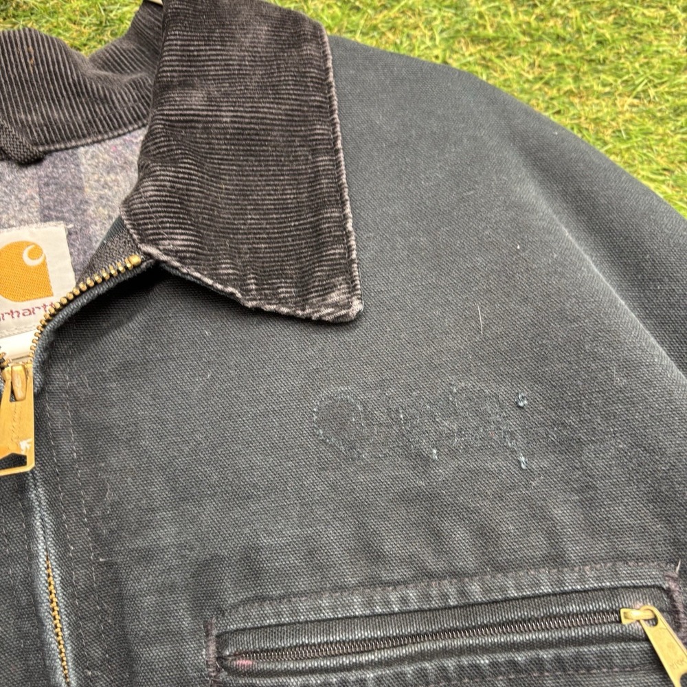 Vintage Carhartt Detroit Jacket Mens 50 J01 Blanket Lining Made In USA Workwear - Picture 7 of 14